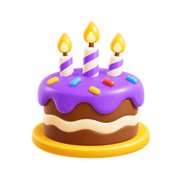Ilustração de bolo de aniversário