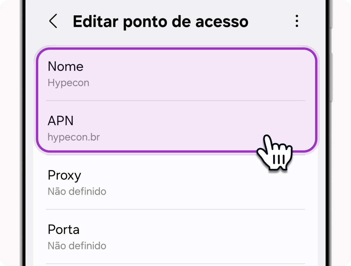 Formulário de edição do ponto de acesso
