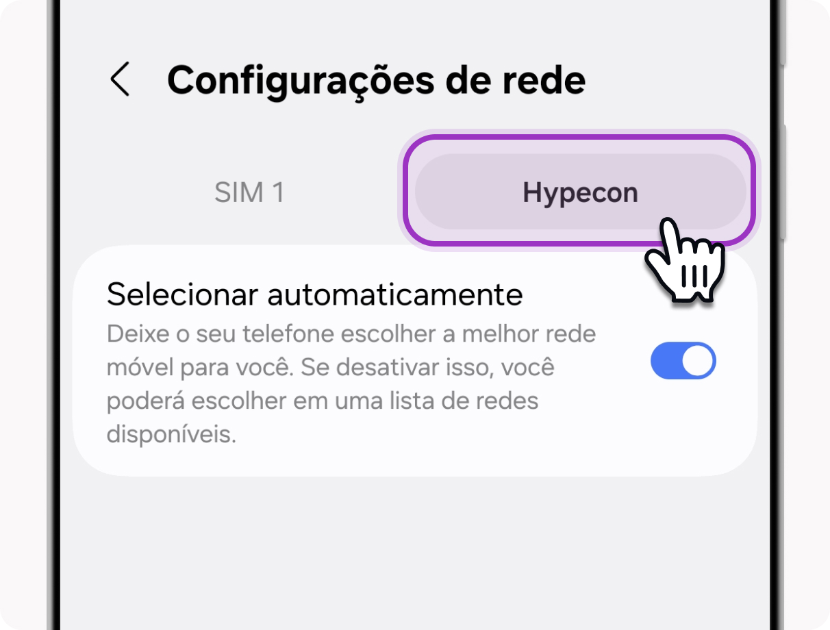 Seleção do chip Hypecon